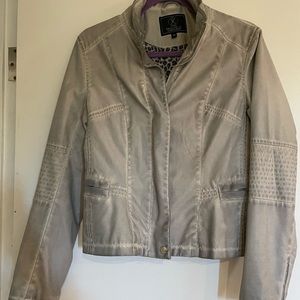 Vegan leather biker jacket